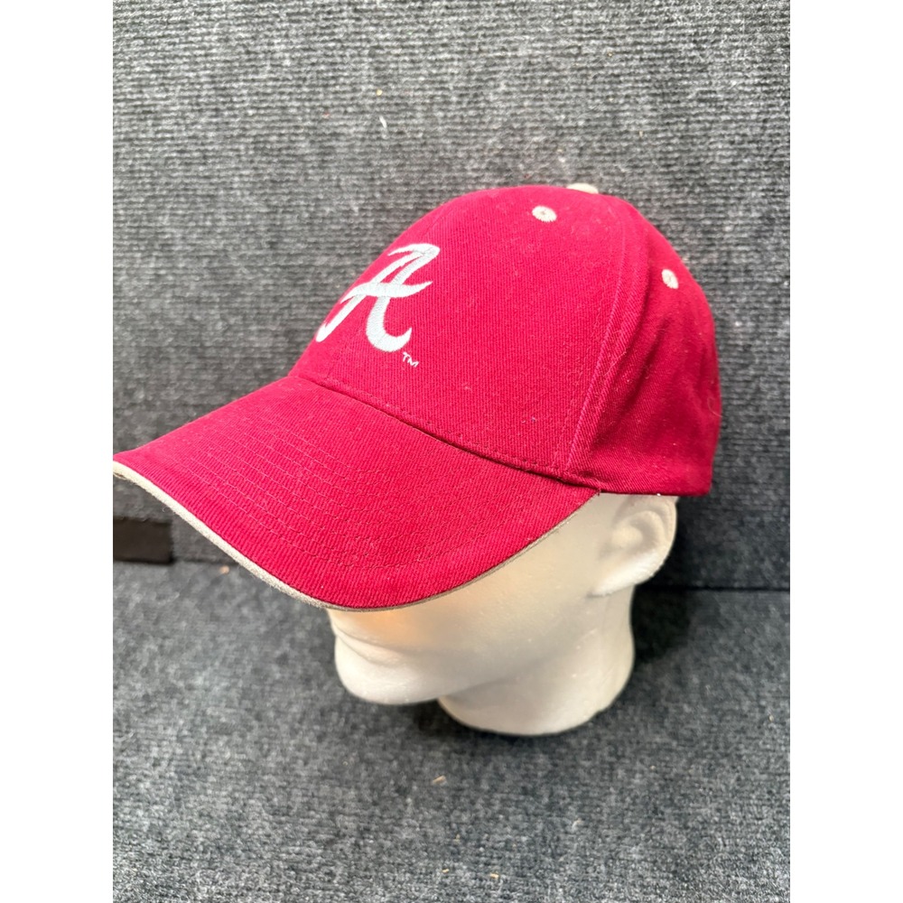 Alabama Crimson Tide Hat Mens Red‎ Script A Roll Tide Signatures Adjustable Cap